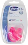 Chicco Силиконова залъгалка Chicco - Physio Soft, Момиче, 0-6 m (N0310)