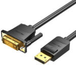 Vention DisplayPort to DVI (24+1) Cable 1.5m Vention HAFBG 1080P 60Hz (Black) (HAFBG) - scom