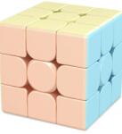 MoYu Cub rubik 3x3x3 antistres, multicolor pastel, Moyu, Stickerless, de viteza, Speedcube (2172)