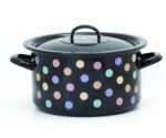 Metalac Cratita adanca emailata clasica 22 cm, cu capac (318795912261)
