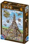 D-Toys Puzzle 1000 Piese D-Toys, Cartoon Turnul Eiffel (TOY-61218-11) Puzzle