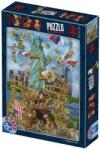 D-Toys Puzzle 1000 Piese D-Toys, Cartoon New York (TOY-61218-13) Puzzle
