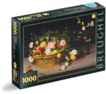 D-Toys Puzzle 1000 Piese D-Toys, Bruegel cel Batran, Flowers in a Basket and a Vase (TOY-73778-04) Puzzle