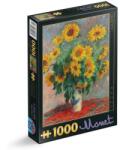D-Toys Puzzle 1000 Piese D-Toys, Claude Monet, Bouquet of Sunflowers, Buchet de Floarea Soarelui (TOY-67548-08) Puzzle