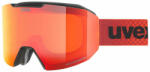uvex Evidnt ATTRACT, black matt/mirror red-orange síszemüveg
