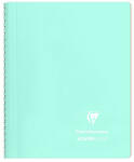 Clairefontaine Spirálfüzet Clairefontaine Koverbook Blush A/5 80 lapos PP borítású vonalas menta (366773C)