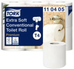 Tork Toalettpapír 4 rétegű kistekercses átmérő: 11, 8 cm 153 lap/tekercs 6 tekercs/csomag Extra Soft T4 Tork_110406 fehér (110405)