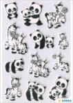 Herma matrica, panda és zebra család, hab anyag