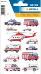 Herma matrica, mentő-, tűzoltó autók, 3lap/csomag