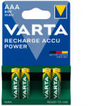 VARTA ® RECHARGE ACCU POWER mikro akkumulátor elem - AAA - 800 mAh - BL4 (DB) - 56703