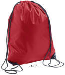 SOL’S URBAN poliészter tornazsák-hátizsák, mindennapos használatra SO70600, Red-U