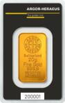 Argor Heraeus SA - Switzerland Argor-Heraeus 20g - Lingou de aur pentru investiții Moneda