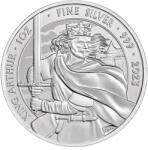 Perth Mint Mituri și legende - Regele Arthur 2023 - 1 Oz - Monedă de argint pentru investiții Moneda