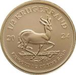 Rand Refinery Krugerrand 1/2 unce 2024 - Monedă de aur pentru investiții Moneda