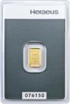 Heraeus Metals Germany GmbH & Co. KG Heraeus 1g - Lingou de aur pentru investiții Moneda