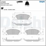 DELPHI fékbetétkészlet, tárcsafék DELPHI LP3699 (LP3699)