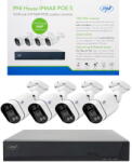 PNI Camera de supraveghere Kit supraveghere video POE PNI House IPMAX POE 5, NVR cu 4 porturi POE si 4 camere cu IP 5MP (PNI-IP-POE5) - pcone