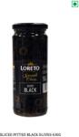 LORETO fekete, szeletelt olívabogyó 430 g/ 230g