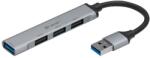 Tracer H41, 3x USB 2.0, 1x USB 3.0, USB-A, Szürke USB hub (TRAPOD47000)