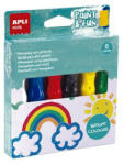 APLI Tempera készlet, ecsetvégű tubusban, APLI Kids Paint&Fun, 6 különböző szín (LCA19415)