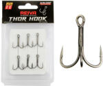 Reiva Treble Hook TR-20 Fekete 2 6db/csomag Füles Szakállas Ragadozó halas horog (5658-002)