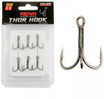 Reiva Treble Hook TR-20 Fekete 6 6db/csomag Füles Szakállas Ragadozó halas horog (5658-006)