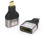 PremiumCord adapter HDMI-A - HDMI-D, 8K, gold, F/M KPHDMA-44 (KPHDMA-44)