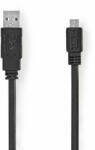Nedis USB kábel | USB 2.0 | USB-A Dugasz | USB Micro-B Dugasz | 480 Mbp (CCGP60410BK10)