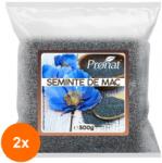 Pronat Foil Pack Set 2 x Seminte de Mac, 500 g, Pronat (ORP-2xPRN10801)