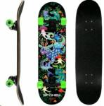 Spokey - OLLIE Skateboard 78, 7 x 20 cm, ABEC7, sötétben világító elemekkel