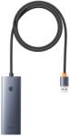 Baseus Hub UltraJoy Series Lite 4-Port 100cm (USB to USB3.0*4+Type-C 5V) (gray)