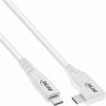 InLine Cablu USB 4 type C drept/unghi 90 grade 240W/8K60Hz T-T 1.5m Alb, InLine IL35914W (IL35914W)