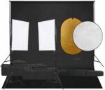  Set studio foto cu lumină, fundal și reflector (3094756)