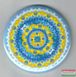 Merkúr-Uránusz Alkotóműhely Elismerés mandala - fém hűtőmágnes (Ø 6cm) kör forma