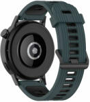 Techsuit Watchband 20mm szilikon szíj W002 (zöld-fekete)
