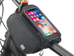 SAHOO Univerzális kerékpárra szerelhető, por- és cseppálló telefontartó táska vízálló zárral - Sahoo 121462-SA - 1.5L - szürke - bluedigital