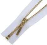  Fém cipzár nyitható #3M0 autolock, fehér - 60 cm