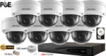  Komplett IP analóg kamera rendszer Hikvision 8 beltéri kamerák, 2MP Full HD 1080p, IR 30m (KIT8CH5430C)