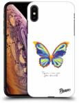 Picasee Husă transparentă din silicon pentru Apple iPhone XS Max - Diamanty White