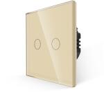 Luxion Dupla Dimmer, Fényerőszabályzós Üveg Érintőkapcsoló LUXION - szin arany