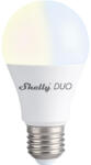 Shelly Intelligens LED Izzó Shelly Duo, Wi-Fi, E27, 9W, Színhőmérséklet 800 LM