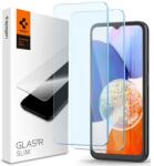 Spigen SLIM képernyővédő üveg 2db (2.5D, tokbarát, ultravékony, 0.2mm, extra karcálló, 9H) ÁTLÁTSZÓ Samsung Galaxy A25 5G (SM-A256), Galaxy A15 5G (SM-A156), Galaxy A15 (SM-A155) (AGL07447)