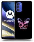 Picasee Husă neagră din silicon pentru Motorola Moto G51 - Diamanty Purple