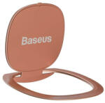 Baseus ultravékony öntapadó gyűrűt tartó kitámasztó rózsaszín (SUYB-0R)