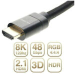 DRO Kábel HDMI - HDMI 2.1 48Gbps 3m 8K fekete