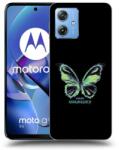 Picasee Husă neagră din silicon pentru Motorola Moto G54 5G - Diamanty Blue