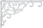 Clayre & Eef Suport polita fier alb vintage 4x33x21 cm (6Y1763W) Raft