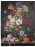 Clayre and Eef Tablou canvas iuta flowers 55x3x73 cm (50633)