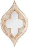 Clayre & Eef Oglinda perete lemn bej maro antichizat 51x3x83 cm (52S267) - storel
