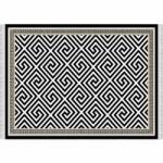 Mobikon Covor textil negru alb motive 160x230 cm (0000229172) - storel Covor